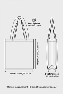 Bolsa de Lona con Estampado Artístico, Diseño de Obra Maestra Clásica, Bolsa de Tela Natural Gruesa para Libros, Lectura, Estudio, Museo, Artista - Product Image 6