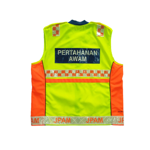 Chaleco de Seguridad Formal de Alta Visibilidad para Invierno con Cuello Alto, Logotipo Frontal, Tiras Reflectantes, Logotipo Personalizado Disponible - Product Image 3