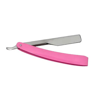 Maquinilla de afeitar caliente con mango de aluminio y plástico para barberos, las mejores herramientas para dar forma al cabello con bordes afilados - Product Image 1