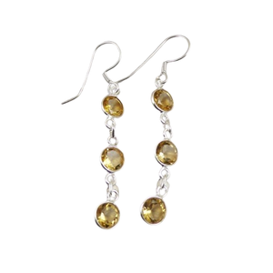 Colgante de collar de plata de ley 925 con piedras preciosas de citrino de alta calidad de la India, regalo de boda perfecto para el amor con joyería de sello 925 - Product Image 1