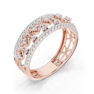 0.475 CT Lab Diamond <b>Eternity</b> <b>Ring</b> for Women VVS-VS EF Clarity 18KT, 14KT, 10KT Gold & 925 <b>Silver</b> Rose, Yellow, White - Product Image 4