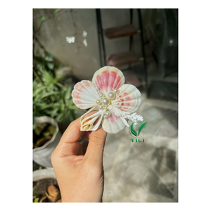 Vietnam Eco Handmade Shell Clip Unique Hair <b>Accessory</b> For Styling Brands, Destination <b>Weddings</b>, And Souvenir Markets - Product Image 2