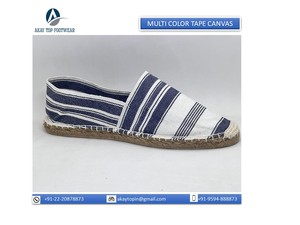 Alpargatas superiores para mujer, Alpargatas transpirables, cinta de lona a rayas, zapatos informales de verano, gran oferta - Product Image 6