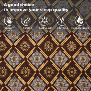 Ensemble de draps de lit 3 pièces en coton de qualité élégante Impression florale solide Style classique Confortable et idéal pour les cadeaux - Product Image 5