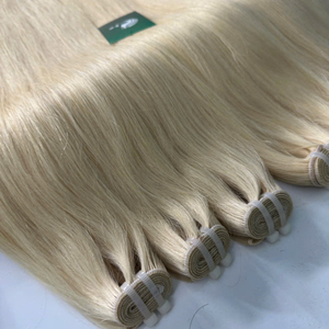 ผมบริสุทธิ์เรมี่ดิบ100% ผมมนุษย์เวียดนามชุดหนังกำพร้าสำหรับต่อผมหยักมัดมือ - Product Image 5