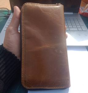 wholesale carazzy horse Leather Zipper Wallet <b>Men</b> RFID Blocking Leather Multi Card Holder Purse Long Wallet - Product Image 5