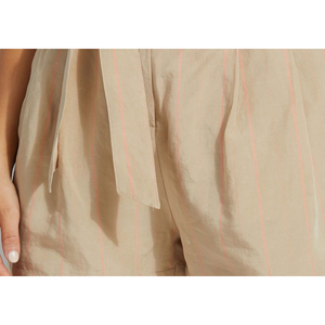 Shorts Bermuda Casual For Guess Hilena a Righe con Cintura in Marrone Taglia XS - Spandex e Cotone con Decorazione a Fantasia - Product Image 3