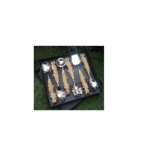 Boîte à couverts cadeau en laiton personnalisé mariage couverts de qualité supérieure fourchette cuillère en laiton de meilleure qualité pour les restaurants utiliser couverts - Product Image 6