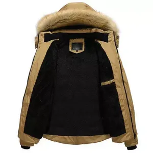 High Quality Full Zip Embroider Logo Fitted Waterproof Winter Softshell Custom Sport Team Puffer Jacket <b>Men</b> Plus Size Jacket - Product Image 3