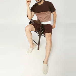 Ensemble deux pièces décontracté pour homme, respirant, été, avec t-shirt imprimé, short et logo personnalisé, prix de gros, été - Product Image 6