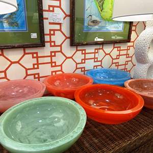 ชามไม้และเรซินสีแดงทำด้วยมือสำหรับงานปาร์ตี้ในอินเดียกำหนดขนาดได้เอง - Product Image 5