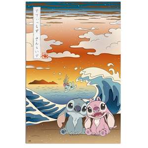 For Disney Japan Stitch <b>Poster</b> Made of Paper for Wall Decor - Product Image 1