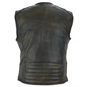 Chaleco de Cuero Unisex de Color Sólido Personalizado de Alta Calidad, Impermeable, Cortavientos, Transpirable, de Secado Rápido, para Motocicleta de Invierno, Talla Grande - Product Image 6