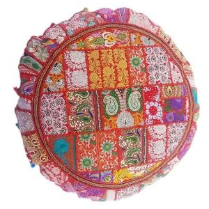 Bohemian Patchwork Floor Puf-Solución de asientos de tela - Product Image 1