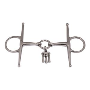 อุปกรณ์ขี่ม้าแบรนด์ BRAND ZONE คุณภาพสูง ผลิตจากสแตนเลสสตีลแบบเต็มแก้ม ข้อต่อคู่ แบบฝรั่งเศส สำหรับม้าบราดูน - Product Image 3