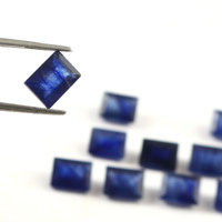Haute qualité 7x5mm naturel bleu saphir octogone coupe Lot calibré pierres précieuses en vrac GF fabrication de bijoux