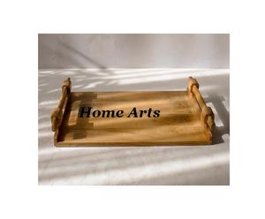 Bandeja para servir comida de madera de último diseño con calidad superior Bandeja para servir chocolates de tamaño personalizado a la venta - Product Image 1