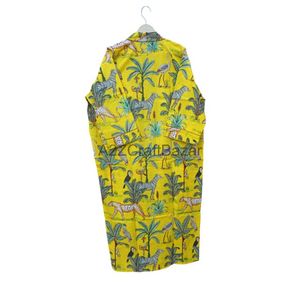Kimono de algodón de estilo japonés Floral amarillo, hermoso Albornoz, traje de baño, logotipo frontal, todo cómodo, jungla, verano y primavera - Product Image 6
