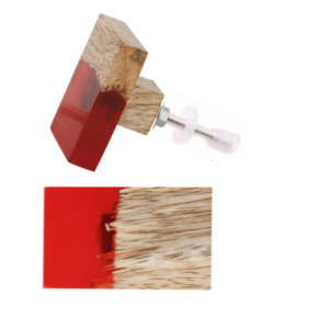 Tirador de puerta de madera de resina moderna, tirador de armario hecho a mano, Color Roohaphza para armario, cajón, tocador, dormitorio, cocina - Product Image 2