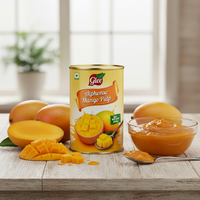 Glee Impex Premium Alphonso Mango Pulp Gezoete Sirop 100% Mango Puree Aseptische Blikverpakking Bulk Export Kwaliteit Klaar voor Gebruik