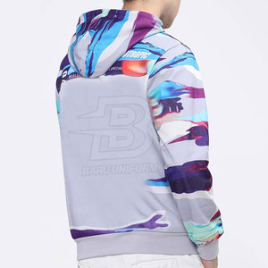 Sweat à capuche imprimé pour hommes à motif solide le plus récent Winter Street Wear Fabriqué au Pakistan Vente en ligne - Product Image 2