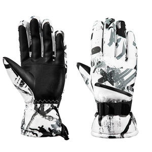 Gants de ski d'hiver en cuir 100% personnalisés, chauds et imperméables, mitaines de snowboard respirantes - Product Image 4