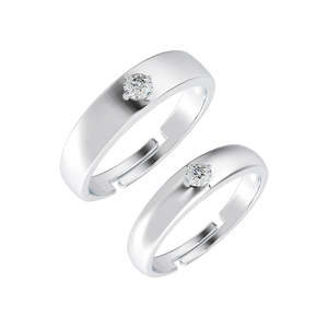 NOVAMART Fine Buy Premium 925 Pure Sterling Silver <b>Couple</b> <b>Rings</b> Classic Religious Style Gold Plated Pearl for Engagement Anniver - Product Image 1