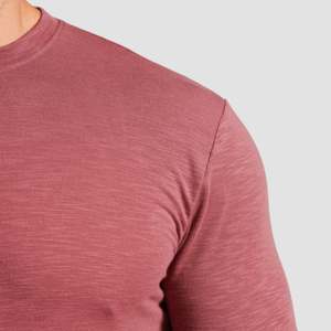 เสื้อยืด GAI Men's Dash สีชมพูอ่อน ระบายอากาศได้ดี ทรงหลวม สไตล์สตรีทแวร์ พร้อมโลโก้แบบกดติด ผ้าถักน้ำหนัก 300 กรัม - Product Image 5