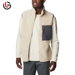 OEM chaqueta de invierno informal para los hombres al por mayor de la fábrica de suministro de lana sin mangas chaleco Reversible cálido chaleco - Product Image 2