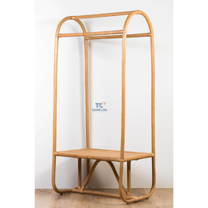 Perchero de ratán moderno para dormitorio y sala de estar, soporte de ropa con función de secado, venta al por mayor del fabricante - Product Image 2