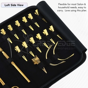 Premium Micro Beads Crimping and Remover Pliers Set - Hair Extension Tools Kit Scissors Loop Tool Clips <b>Needles</b> and <b>Case</b> - Product Image 6