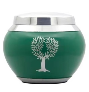 Childrens urns, small metal <b>keepsakes</b> for ashes, <b>memorial</b> containers for baby or child gift box metal mini urns - Product Image 6