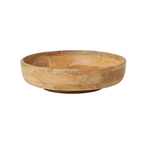 Customization <b>Mango</b> <b>wood</b> footed <b>bowl</b>, Wooden Salad <b>Bowl</b> Or Fruit Storage <b>Bowl</b> For Kitchen And Dinning - Product Image 2