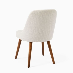 เก้าอี้รับประทานอาหารหุ้มช่วงกลางศตวรรษขาไม้-ปรับแต่งเฟอร์นิเจอร์ทำด้วยมือ - Product Image 4