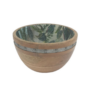 Solid Eco-Friendly Acacia Wood Round Shape Salad <b>Bowl</b> Custom Logo <b>Christmas</b> Decorative Fruit <b>Bowl</b> - Product Image 2