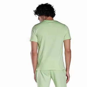 Nuevas llegadas Verano Hombres Casual Camiseta de algodón Conjunto corto Transpirable High Street Shorts Diseño propio personalizado Conjunto de camiseta de dos piezas - Product Image 2