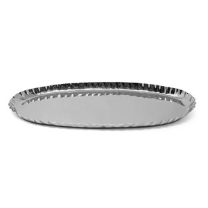 Plateau de service ovale en cuivre martelé poli, écologique, marque Divris, usage résidentiel, qualité alimentaire, finition élégante - Product Image 6