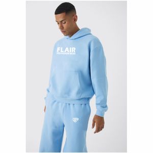 เสื้อมีฮู้ดแบบสวมศีรษะโอเวอร์ไซส์ของผู้ชายผ้าฝ้าย100% ผลแบบวินเทจ3D ลำลองปล่อยไหล่ลูกปัดฟอกสีพื้นสำหรับฤดูหนาว - Product Image 4