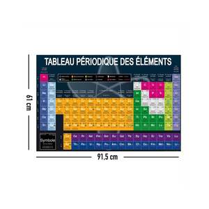 Affiche du Tableau Périodique des Éléments en Français, Idéale pour les Étudiants en Chimie - Product Image 2