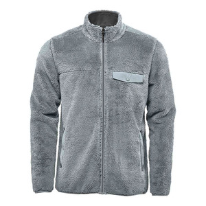 Chaqueta de Forro Polar Sherpa Personalizada de Alta Calidad para Hombre, Servicio OEM, Chaqueta de Forro Polar de Algodón de Moda con Tela de Lona - Product Image 1