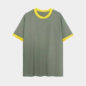 T-shirts ordinaires de haute qualité pour hommes Vente en gros OEM Vêtements pour hommes imprimés avec broderie personnalisée T-shirts surdimensionnés pour l'été - Product Image 3