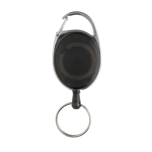 Portachiavi in ABS Riciclato Sostenibile, Gadget Promozionale Ecologico con Moschettone - Product Image 1