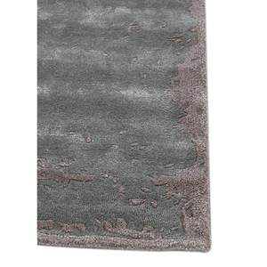 Tapis tufté à la main en laine et viscose, couleur unie bleu, effet bruit blanc, rectangulaire 9x12, pour salon, couloir, épaisseur 10mm, taille 4m - Product Image 4