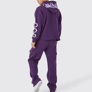 2025 servicio OEM personalizado al por mayor personalizado gran oferta casual peso pesado nuevo diseño chándales de manga larga para hombres - Product Image 2