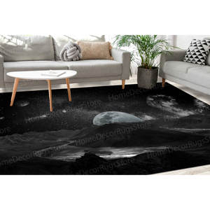 Alfombra Estampada Cosmos: Diseño Vibrante de Galaxia y Cielo Estrellado, Alfombra Suave No Tejida - Product Image 1