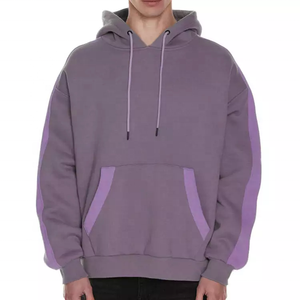 Sudadera con Capucha Extra Grande Personalizada para Hombre, Sudadera de Moda Urbana con Cordón y Parches Multicolores, Estilo Casual y Holgado - Product Image 5