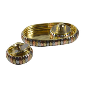 Juego de Recipientes de Almacenamiento Plateados y Negros, Elegante Caja de Almacenamiento de Metal para Frutos Secos, Recipientes para Servir Dulces - Product Image 5