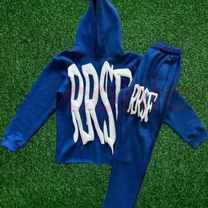 Alta calidad nuevos chándales al por mayor elegante 3D impreso transpirable 2 piezas conjunto 100% algodón diseño personalizado chándal - Product Image 2