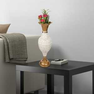 Vase de fleurs en mosaïque colorée décor à la main avec un design floral vibrant pour des intérieurs uniques par les exportations mondiales - Product Image 1