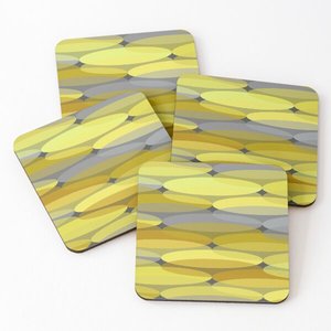 Enveloppeurs de tasses à thé sous-verre de service de thé imprimé multicolore ensemble de 4 pièces vente entière au meilleur prix fournitures de cuisine napperons - Product Image 1